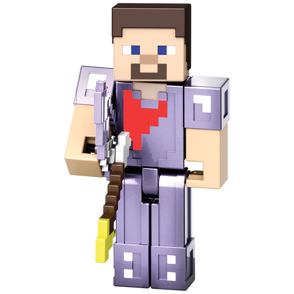 Minecraft Action Figures 15th Anniversary Ender Dragon with Steve and ...