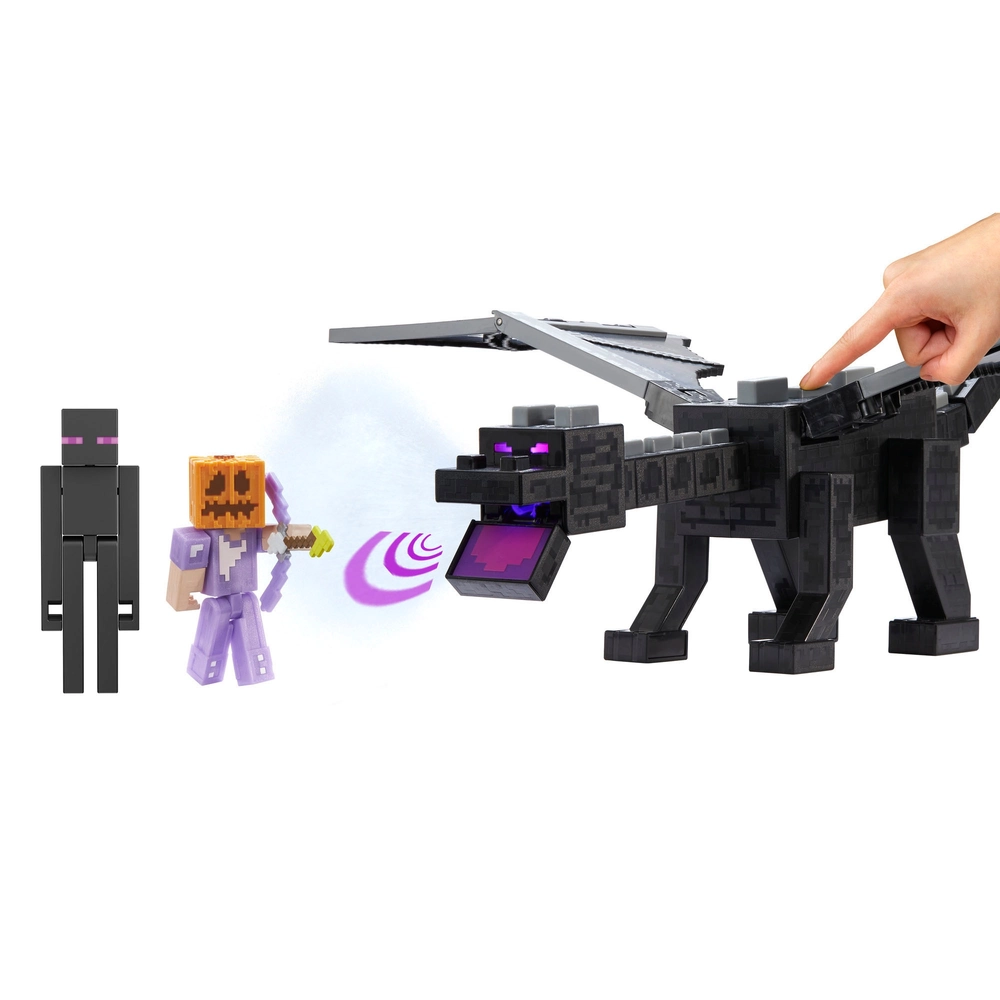 Minecraft Action Figures 15th Anniversary Ender Dragon with Steve