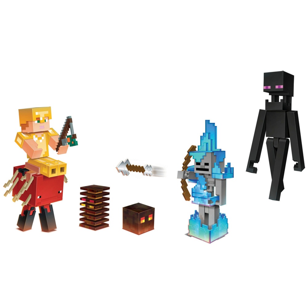 Minecraft Soul Sand Valley Adventure Figure 4 Pack | Smyths Toys UK