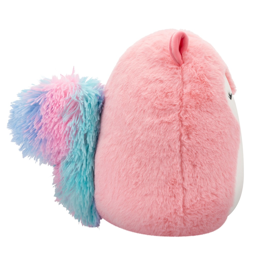 Original Squishmallows Fuzz-A-Mallows 30cm Amina the Pink Squirrel Soft ...