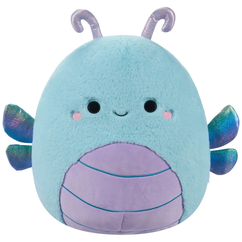 Original Squishmallows Fuzz-A-Mallows 40cm Heather the Teal Dragonfly ...