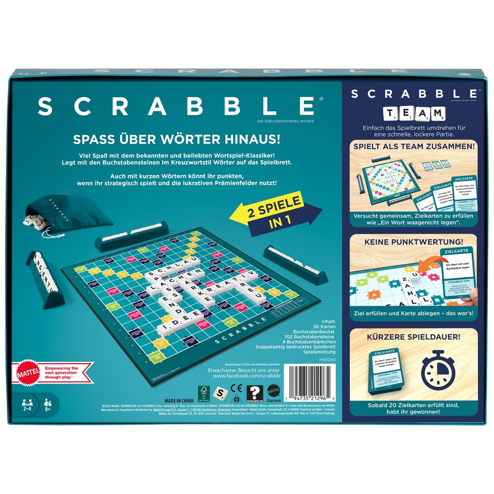 Scrabble und Scrabble Together 2in1Brettspiel Smyths Toys Österreich