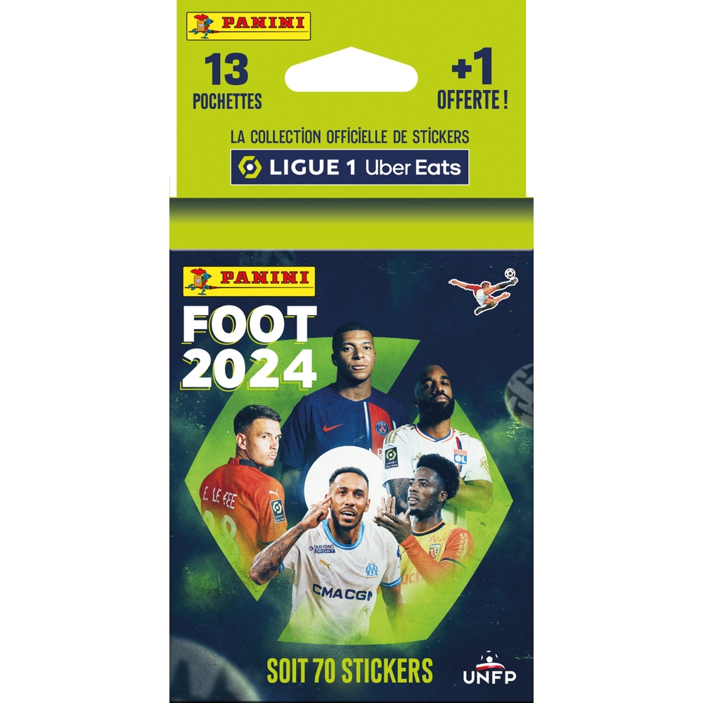 Panini - Foot 2024 Ligue 1 Uber Eats 13 Pochettes + 1 Offerte