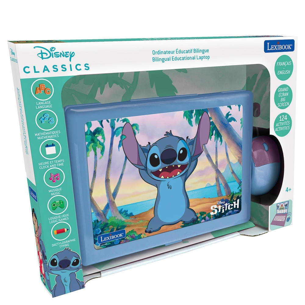 Lexibook Disney Stitch Bilingual Laptop | Smyths Toys Ireland