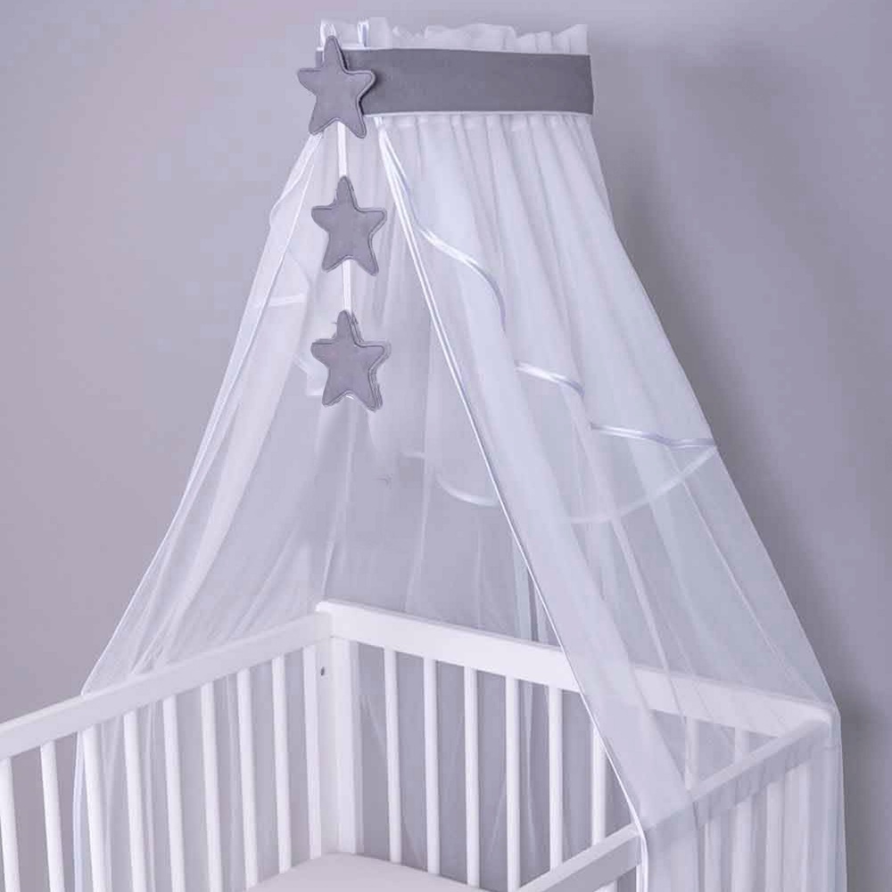 Verstellbare Betthimmel-Stange Mit Basis - Weiß, 152 Cm Höhe