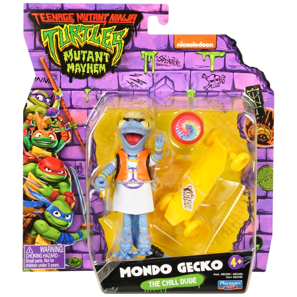 Teenage Mutant Ninja Turtles Mutant Mayhem Action Figures Mondo Gecko 10.5cm Smyths Toys UK