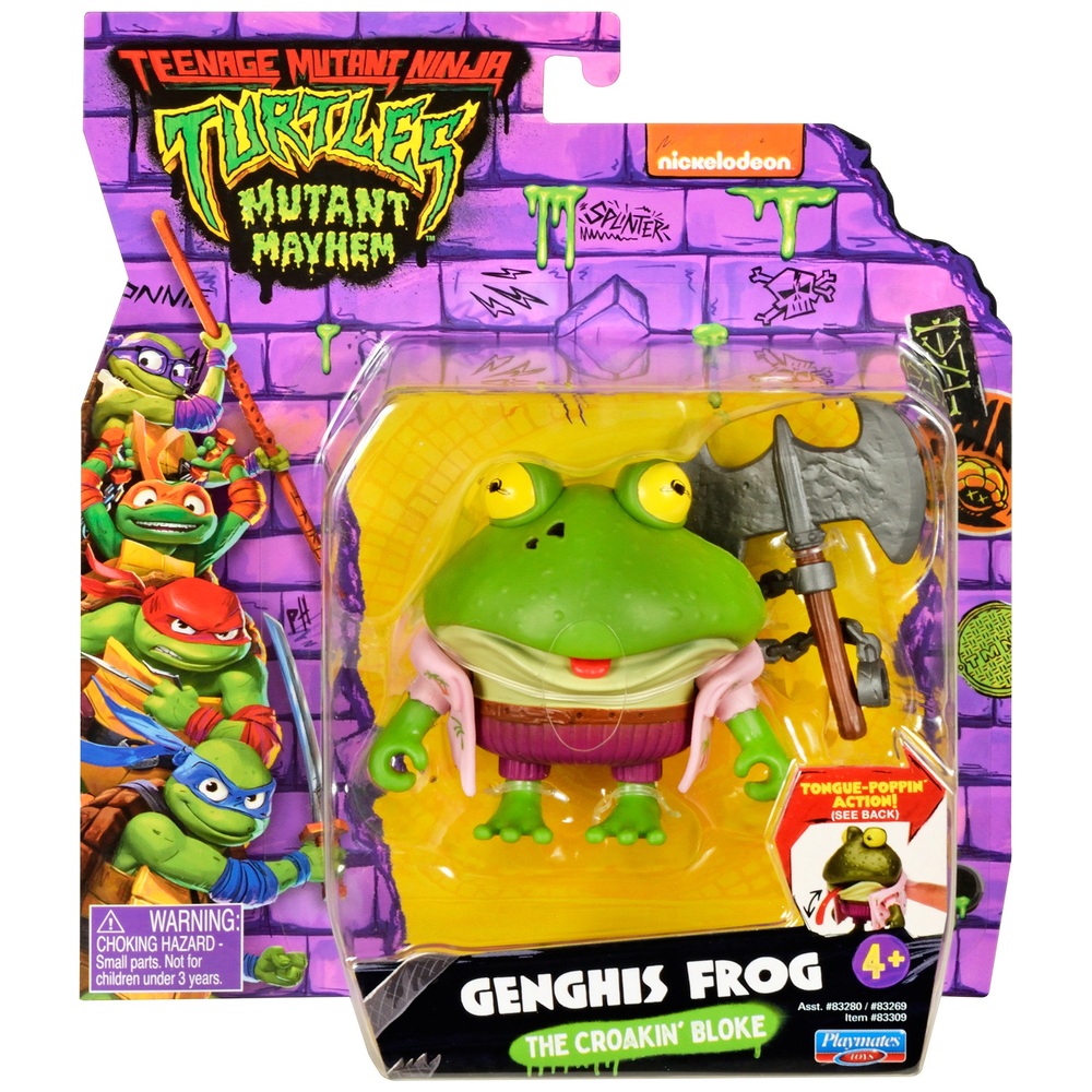 Teenage Mutant Ninja Turtles Mutant Mayhem 10cm Figure Genghis Frog Smyths Toys Uk 4994