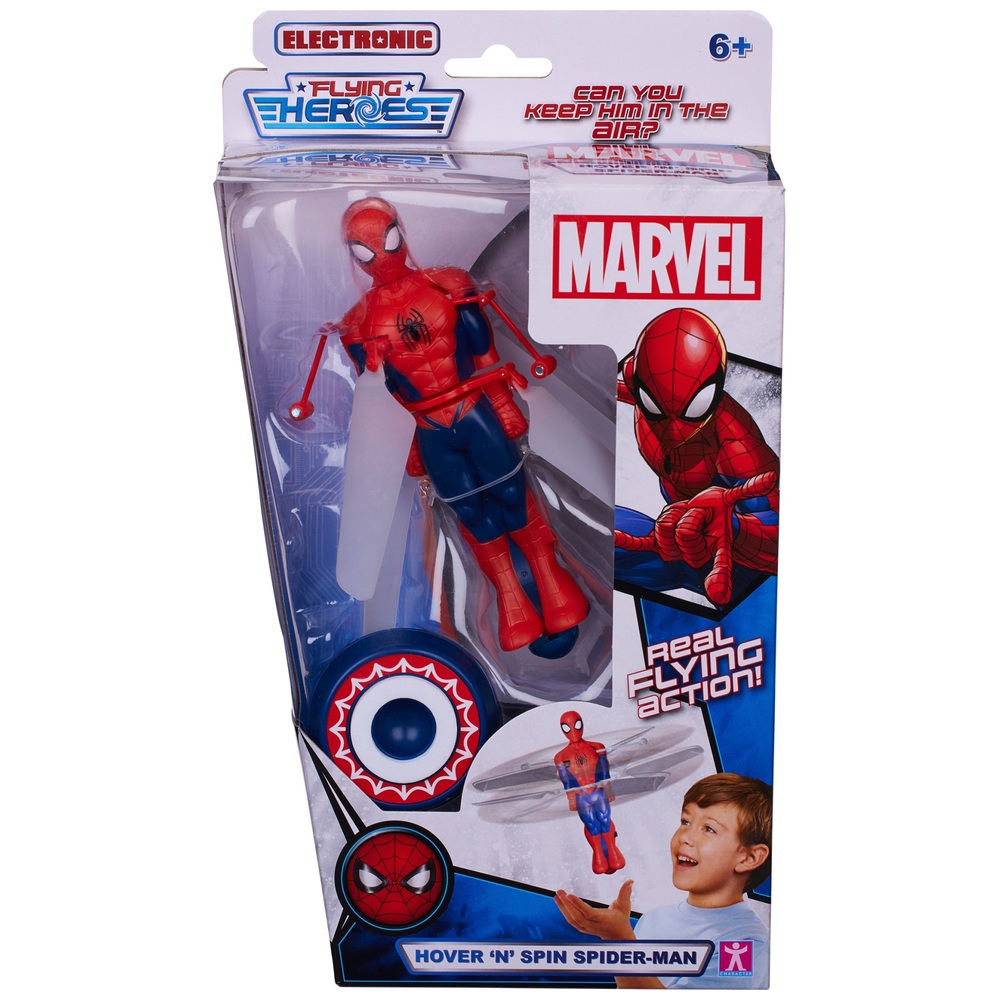 Flying Heroes Hover n' Spin Spider-Man | Smyths Toys UK