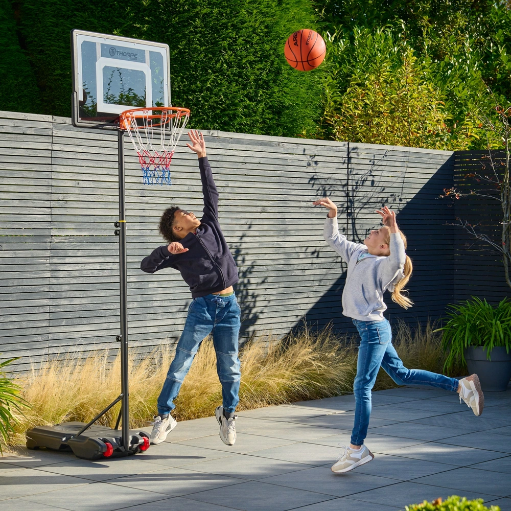155 210cm Thorpe Sports Portable Basketball Stand Smyths Toys UK