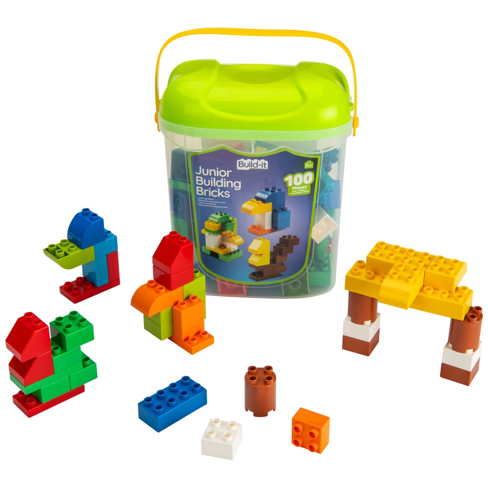 Build It 100 Piece Junior Building Bricks Smyths Toys UK