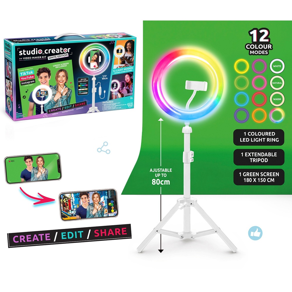 Studio Creator Video Maker Kit White Smyths Toys UK