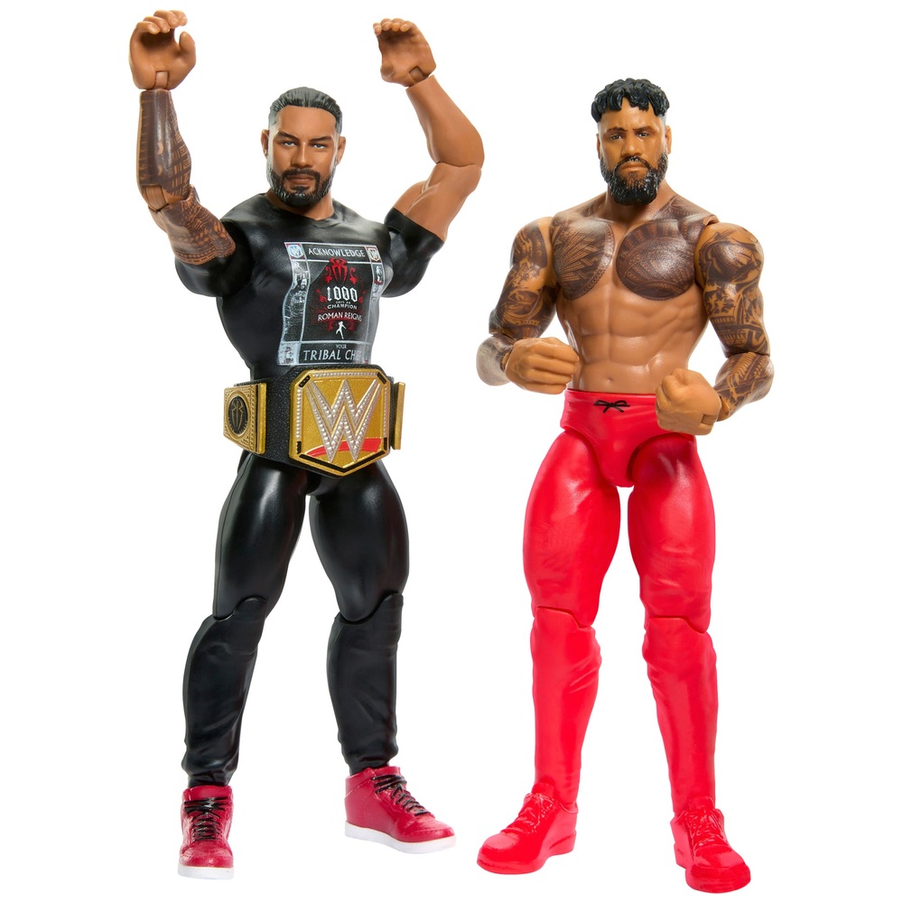 WWE Championship Showdown Roman Reigns vs Jey Uso 2 Pack | Smyths Toys UK