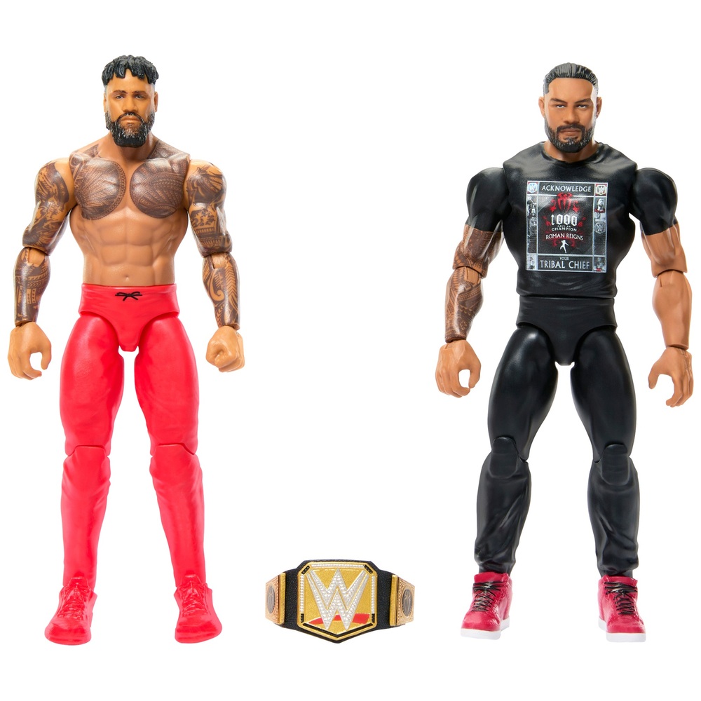 WWE Championship Showdown Roman Reigns vs Jey Uso 2 Pack | Smyths Toys UK