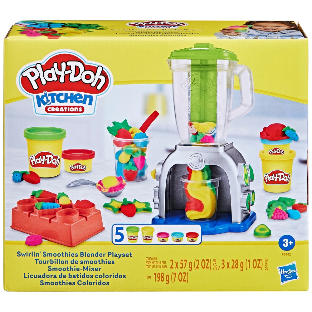 Play-Doh Kitchen Creations - Le p'tit resto - Coffret de cuisine avec pâte  à modeler jaune - Hasbro