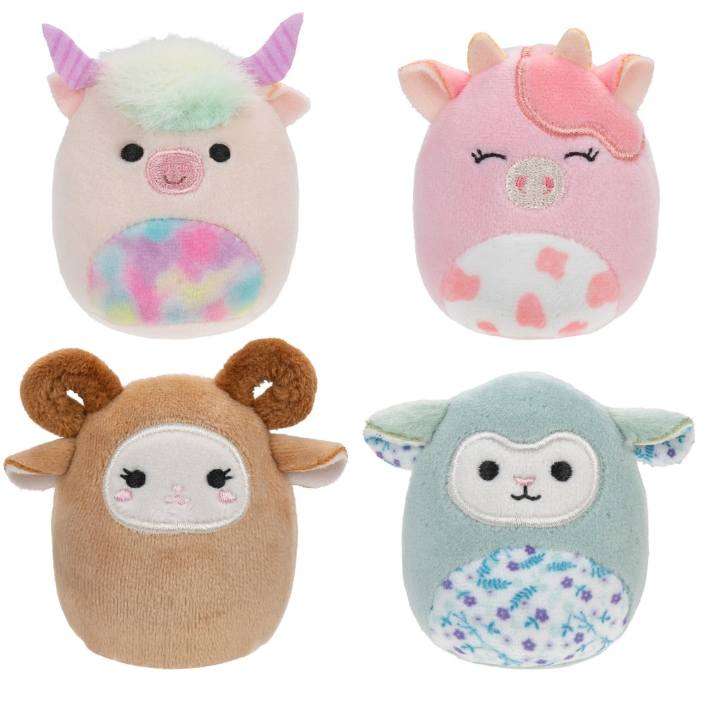 Squishmallow Cow Bundle of hotsell Four