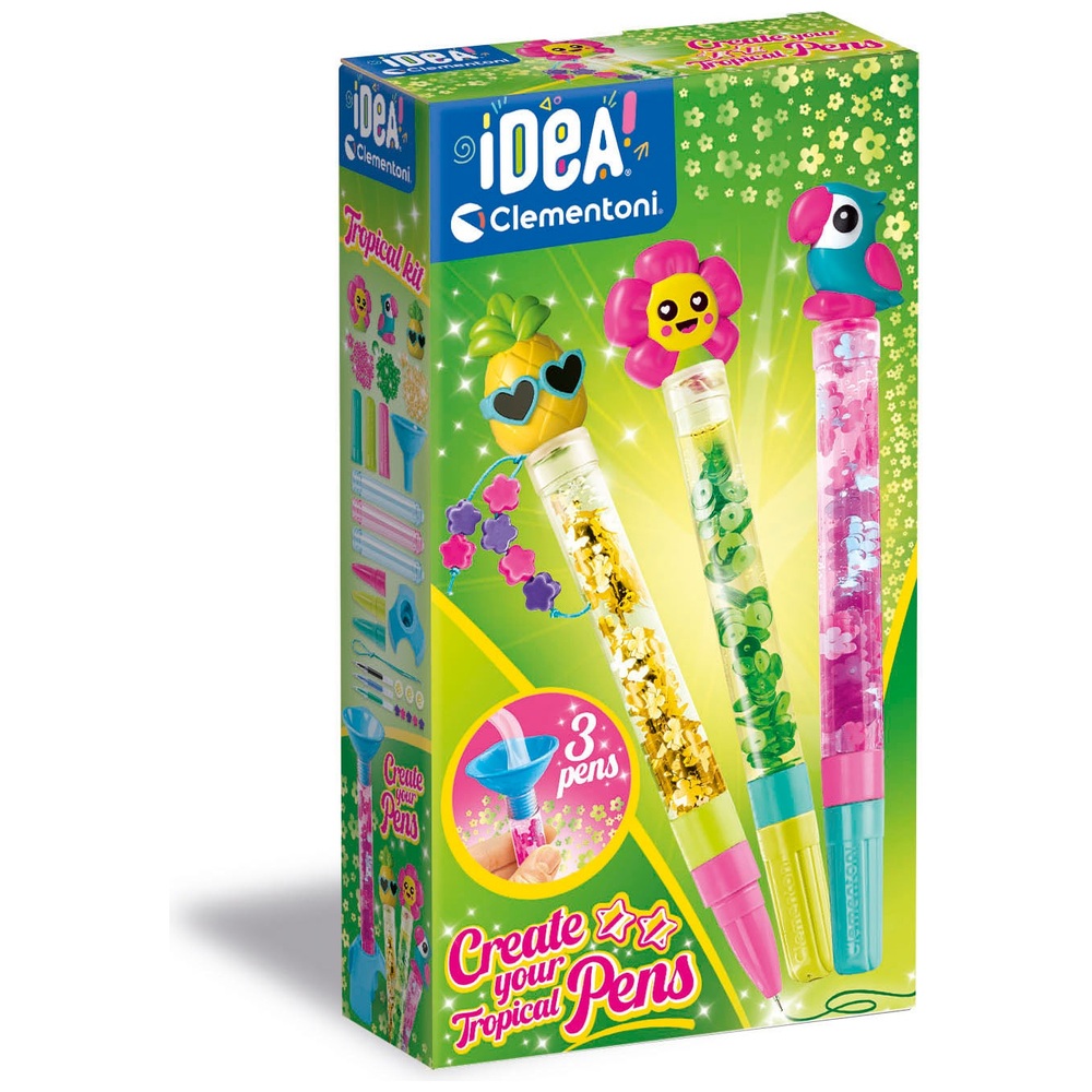 Clementoni IDEA! DIY Stift-Atelier Pen Creator Set Tropical | Smyths ...