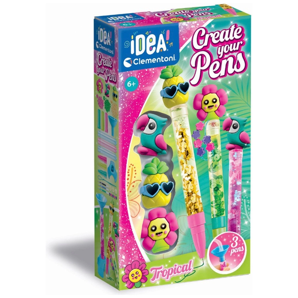 Clementoni IDEA! DIY Stift-Atelier Pen Creator Set Tropical