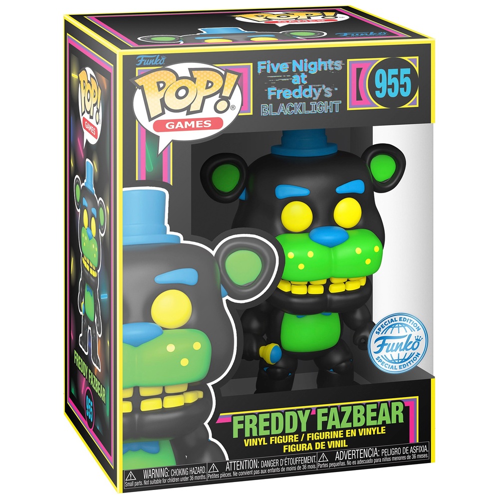 POP! Vinyl 955: Five Nights at Freddy's Freddy Fazbear Black Light ...