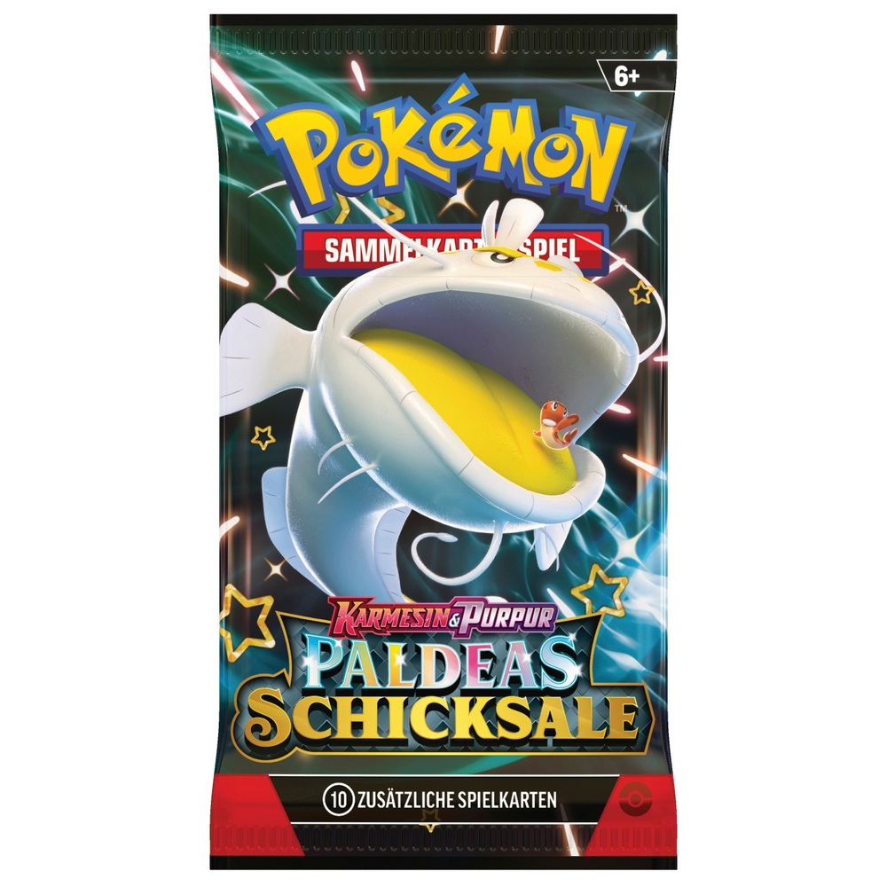 Pokémon Karten Karmesin & Purpur Paldeas Schicksale mit 6 Booster Packs Smyths Toys Österreich