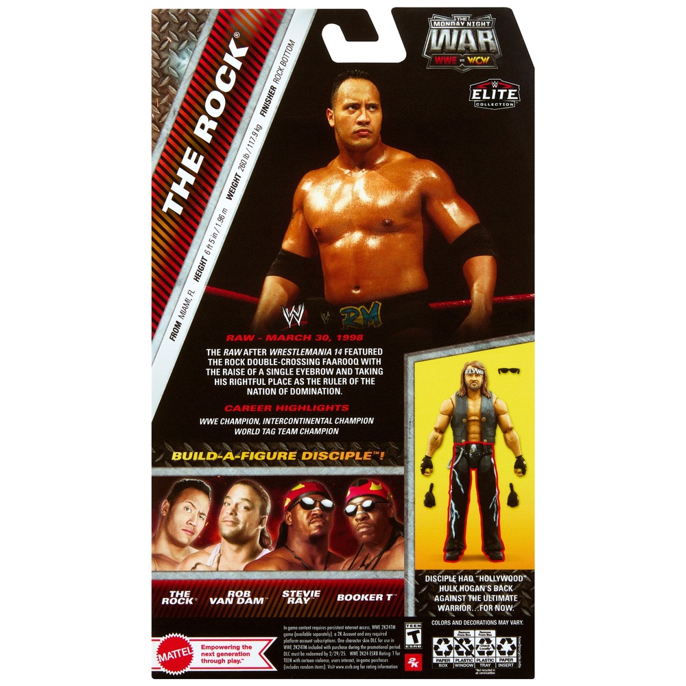 WWE Elite Collection Action Figures Monday Night War The Rock | Smyths ...