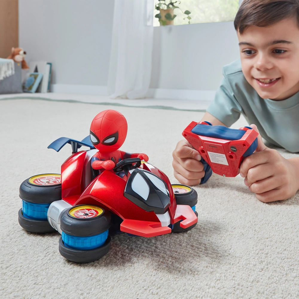 Marvel Spider-Man Remote Control Stunt Car Smyths Toys UK