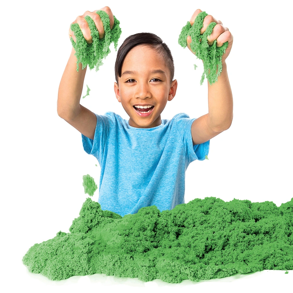 Kinetic Sand Magischer Spielsand – 907 G Beutel, Grün, Formbar, Trocknet Nicht Aus, Fördert Kreativität