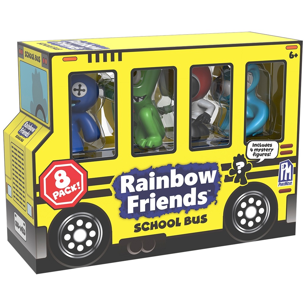 Rainbow Friends School Bus Mini Figure 8 Pack Smyths Toys UK