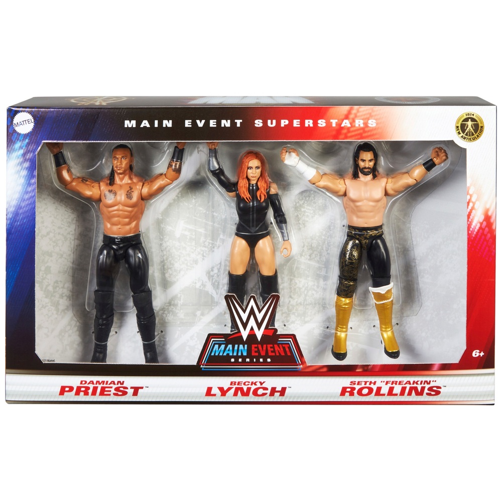 WWE Main Event Action Figures 3 Pack Main Event Superstars | Smyths Toys UK