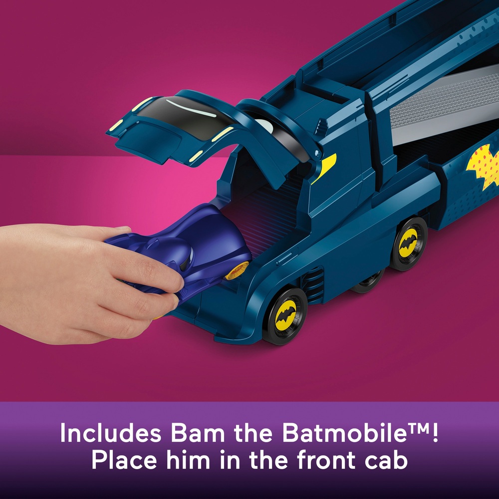 FisherPrice Batwheels DC BatBig Rig Hauler Action Toy Smyths Toys UK