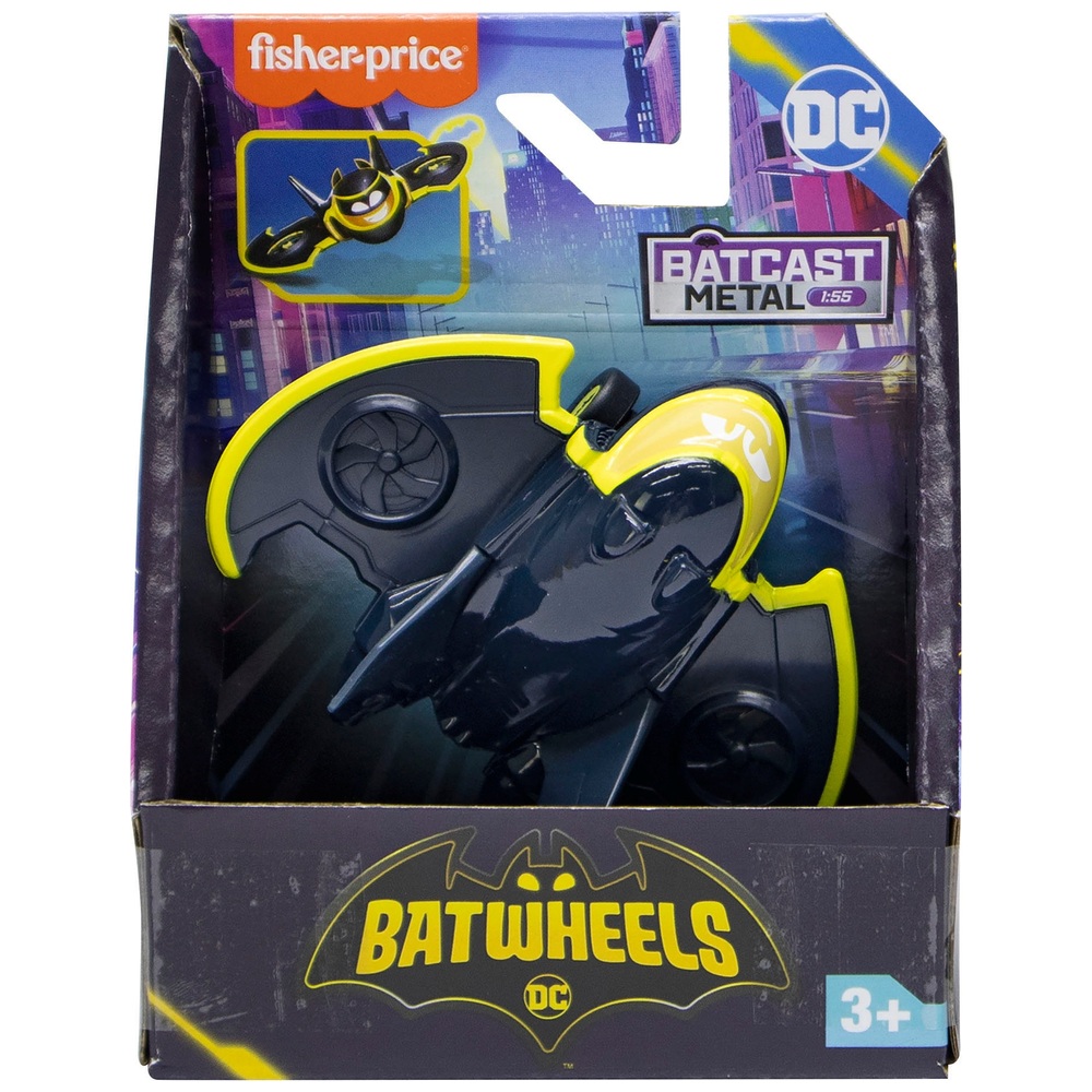 Fisher-Price Batwheels DC 1:55 Diecast Metal Batwing Toy Plane | Smyths ...