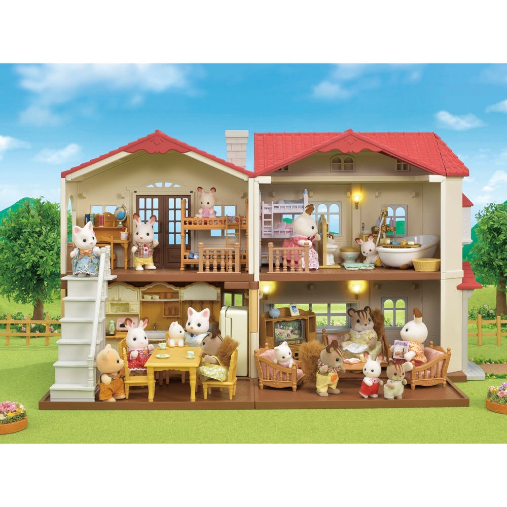 Sylvanian Families® Figurine grande maison éclairée écureuil roux 5385