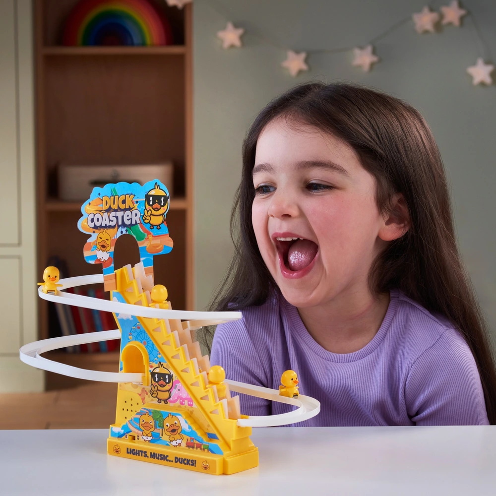 Pocket Play Enten Spielzeug Duck Coaster Küken Achterbahn mit