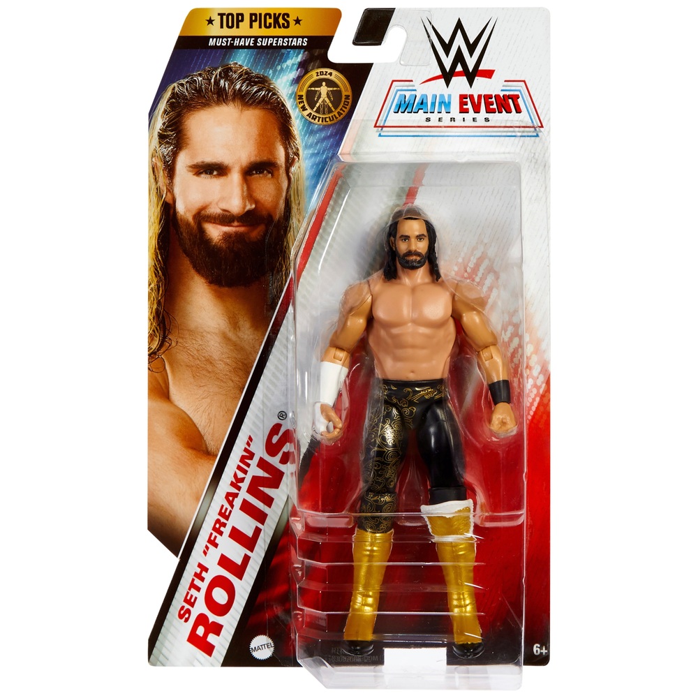 WWE Actionfigur Seth Rollins #33 – Ca. 15 Cm Große Gelenkfigur Der Standard Serie 50