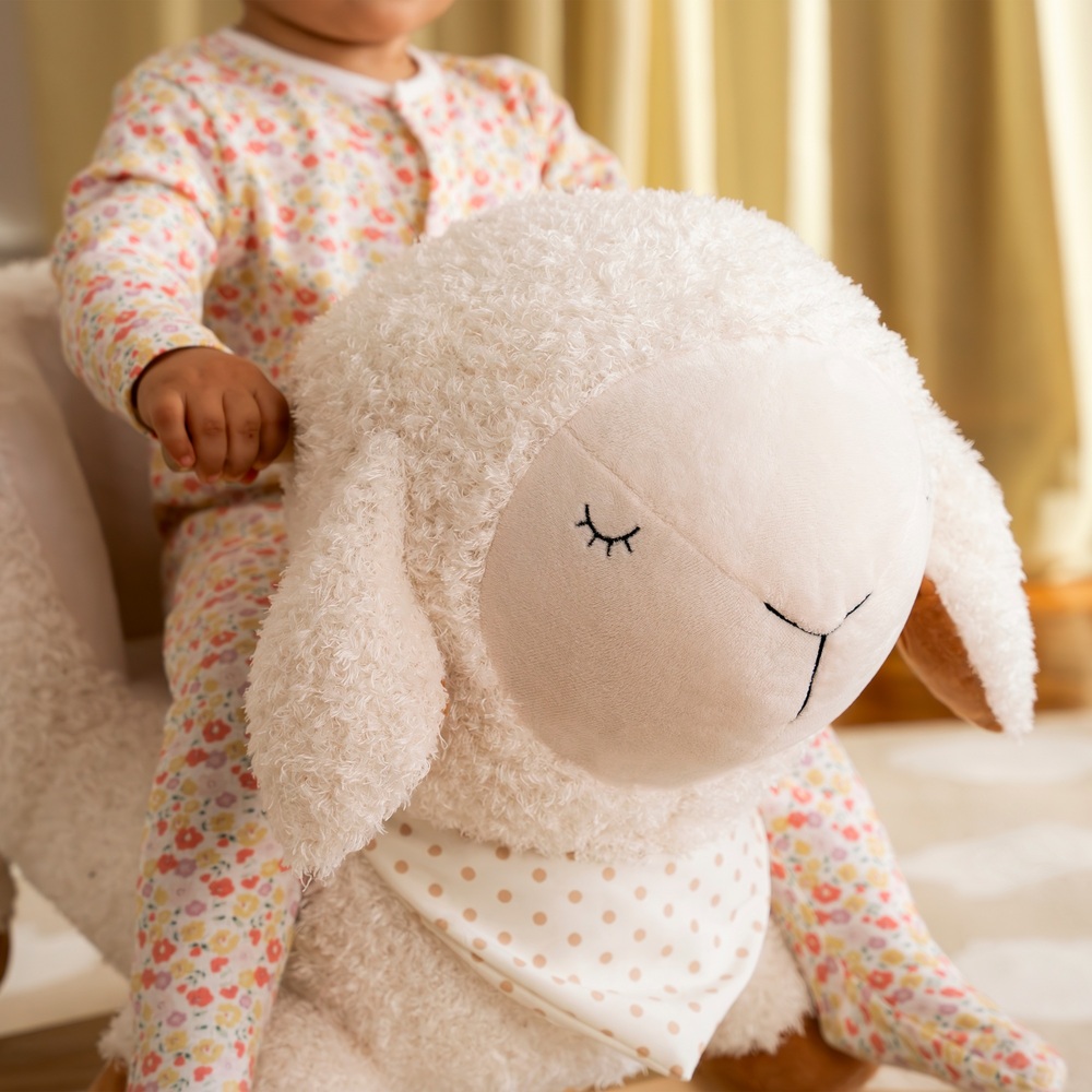 Plush rocking lamb on sale