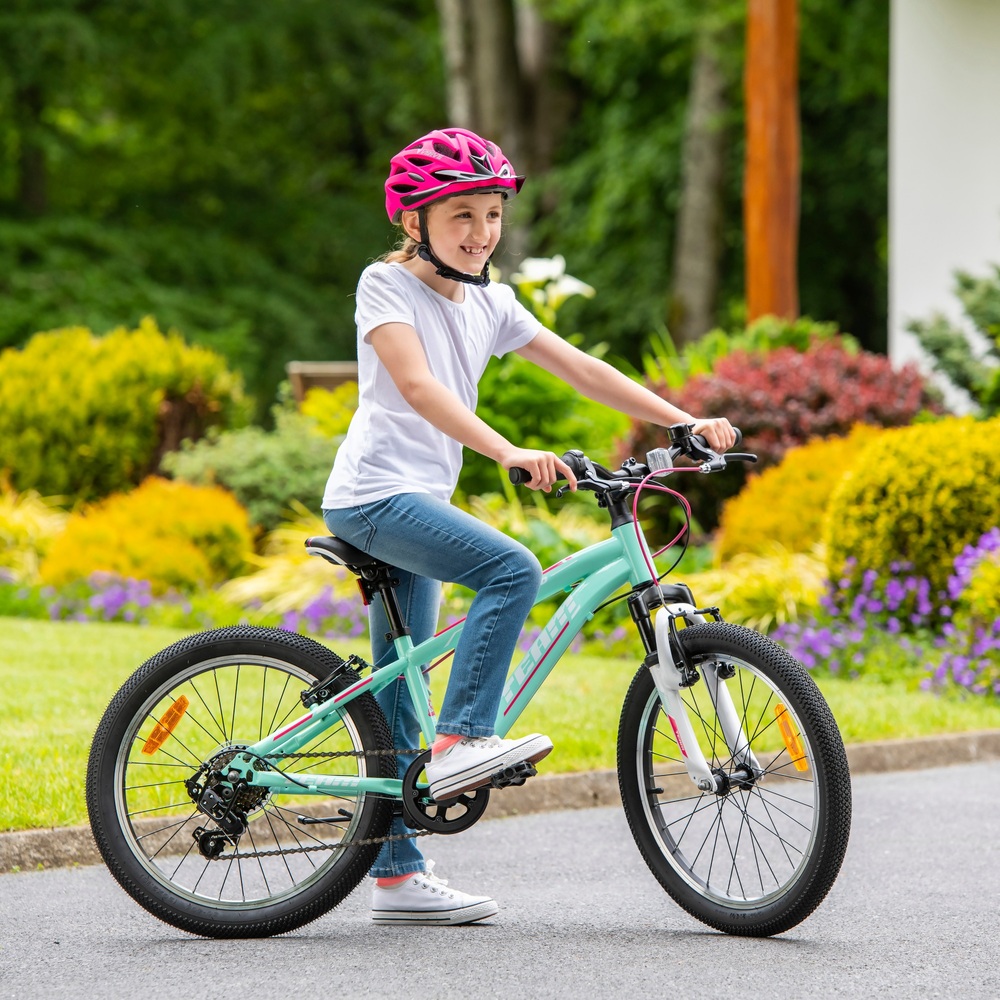 20 Inch Team Mountain Bike in Mint and Pink Smyths Toys UK