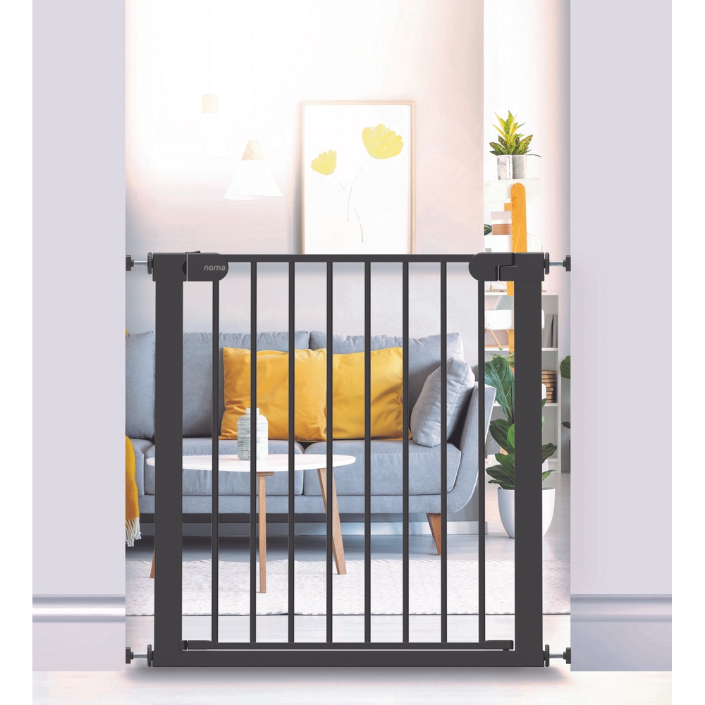 Noma Pressure Fit Stair Gate Black Smyths Toys UK