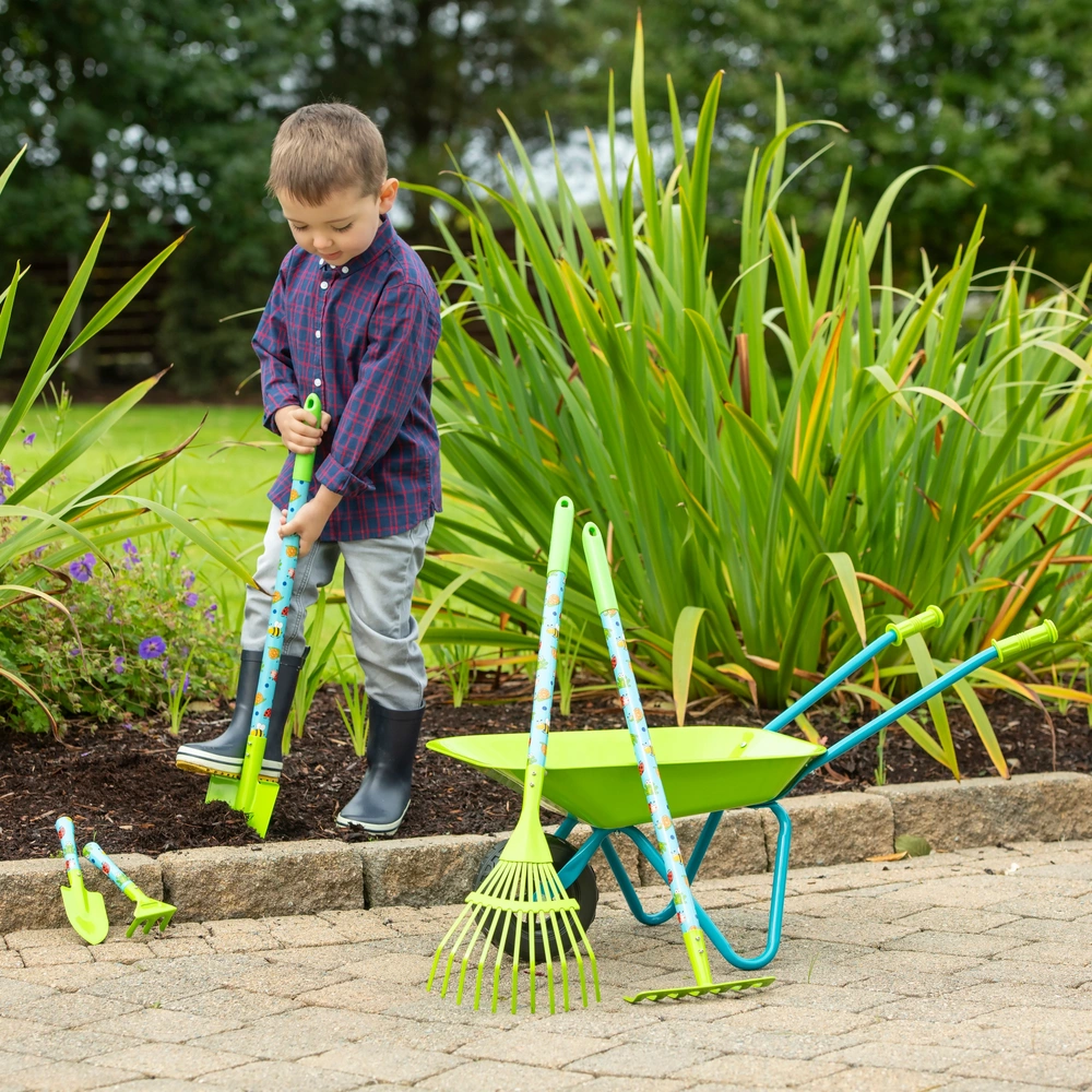 Metal Wheelbarrow Garden Toy Set Smyths Toys Ireland