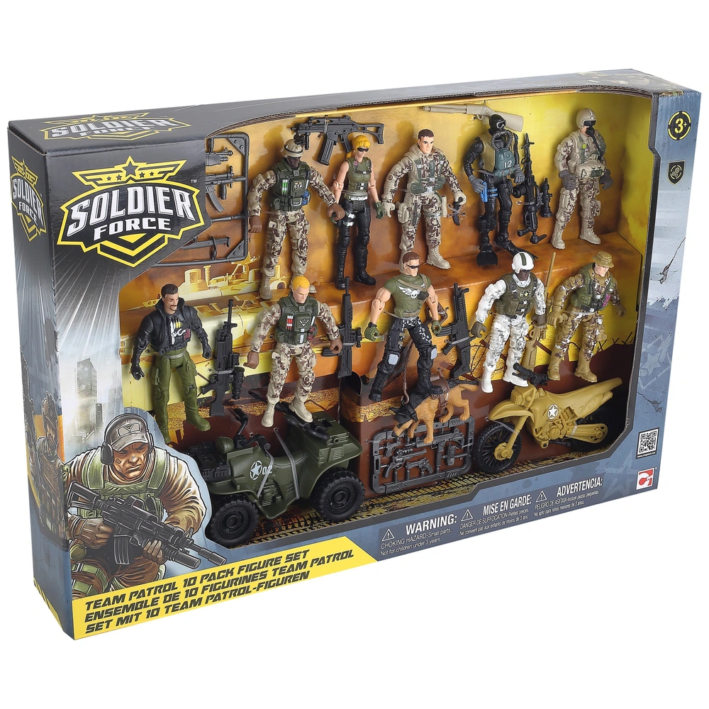 Soldier Force - Coffret 10 Figurines avec Accessoires | Smyths