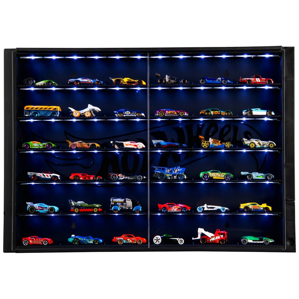Hot Wheels 6 Level Display Case with LED Lights for 1:64 Die-Cast