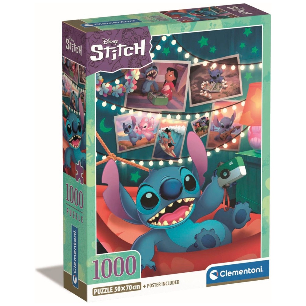 Clementoni Disney Stitch 1000 Piece Jigsaw Puzzle | Smyths Toys UK