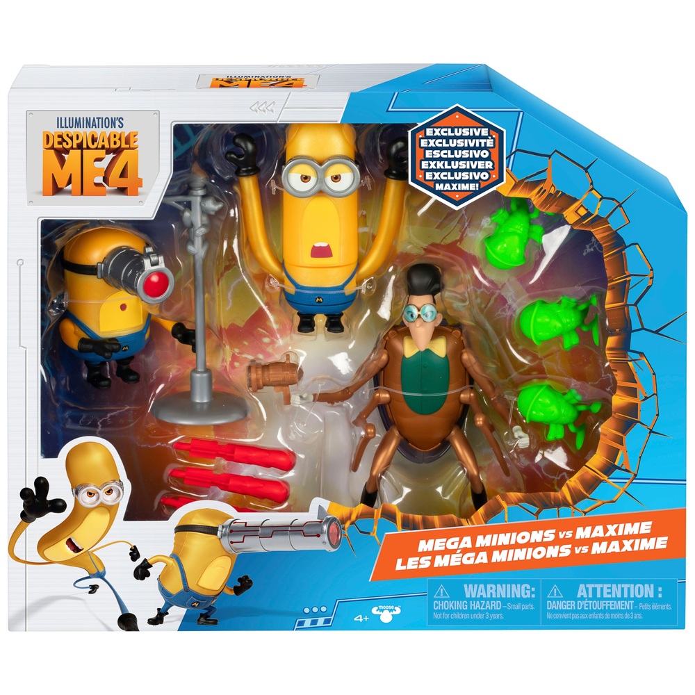 Despicable Me 4 Mega Minions Vs Maxime Figures Pack | Smyths Toys UK