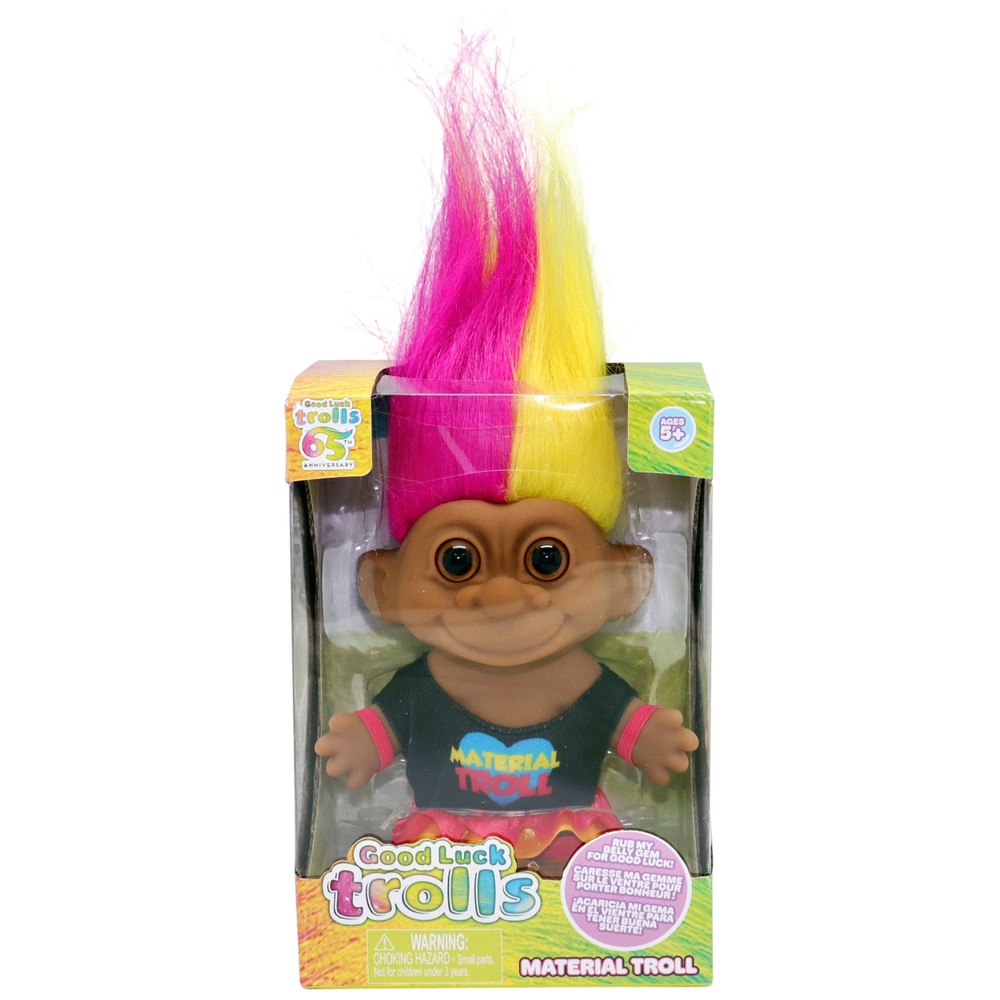 Trolls Good Luck Trolls 65th Anniversary 10cm Doll Material Troll ...