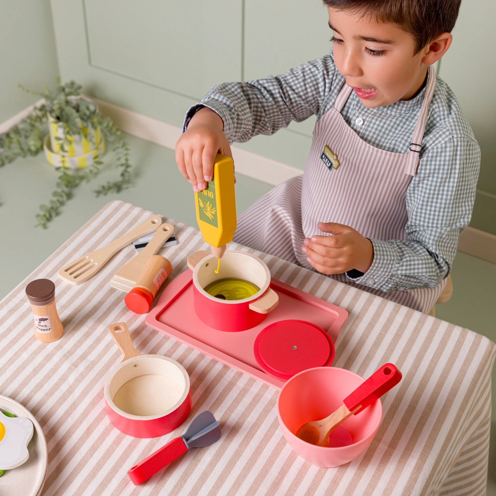 ENSEMBLE CASSEROLE MARMITE FAITOUT PLAT BOUILLOIR DÎNETTE ENFANT JOUET VINTAGE