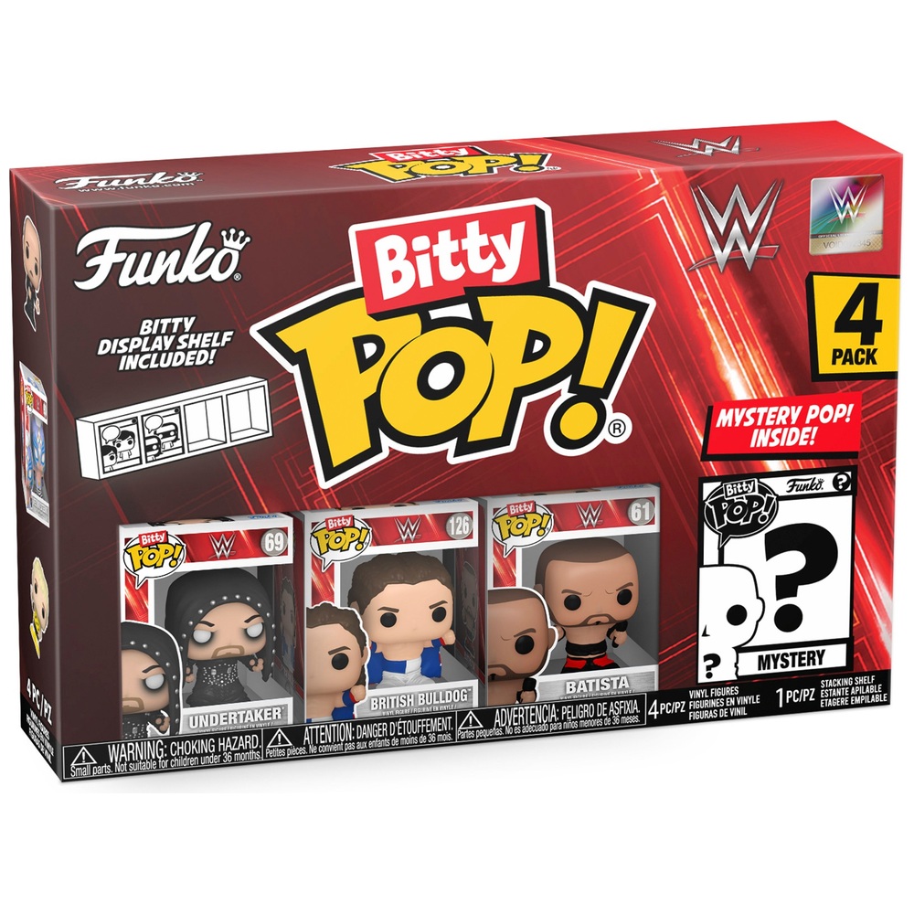 Funko Bitty POP Mystery 4 Pack WWE Undertaker Smyths Toys UK