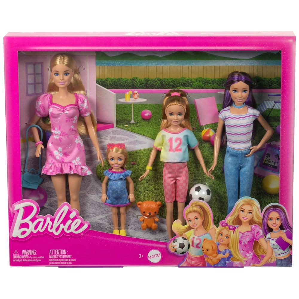 Barbie Dolls ＆ Accessories Playset Beach Boardwalk with Barbie ”Brooklyn” ＆ ”Malibu” Dolls Food Stand Kiosk ＆ 30 Accessories Barbie Style Sweet Angel 5 Pack Doll Bumper Set with Accessories