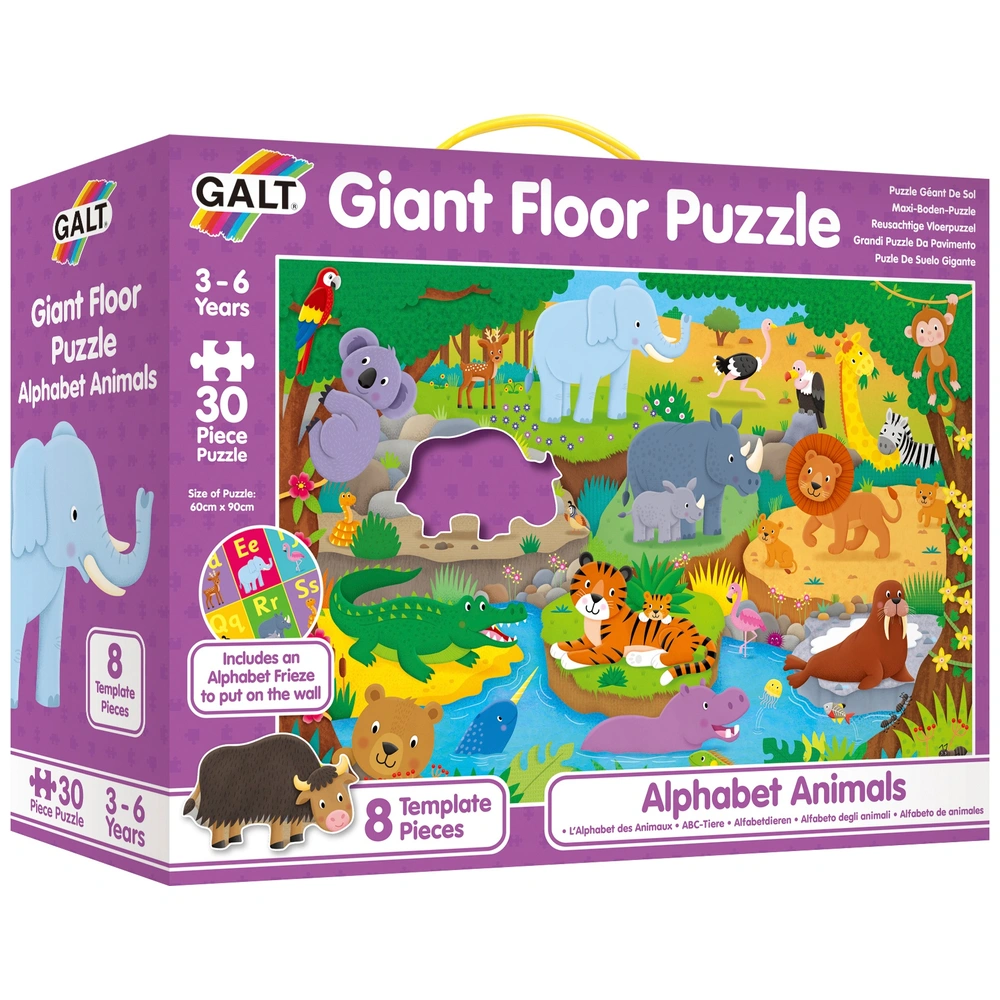 Galt Toys Größensortier-Puzzles Für Kleinkinder – 6 Lustige Tierpuzzles