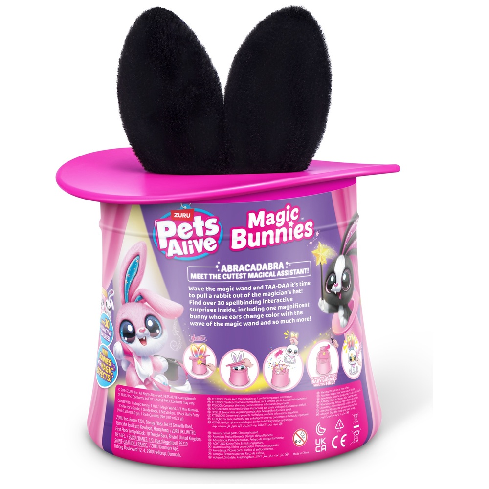 Pets Alive Zauberhut Magic Bunnies Interaktives Kuscheltier Sootie ...