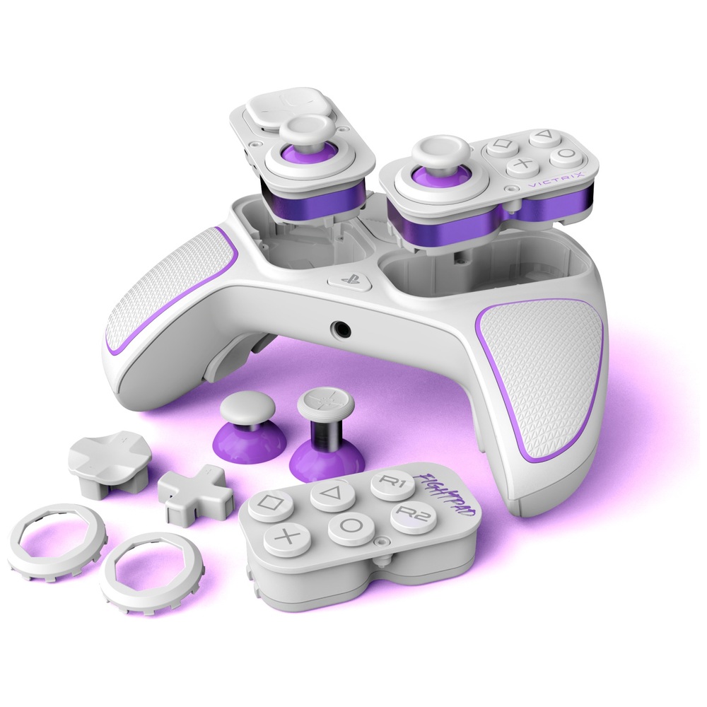 PDP Gaming Victrix Pro BFG Wireless Controller for PS5, PS4, PC - White
