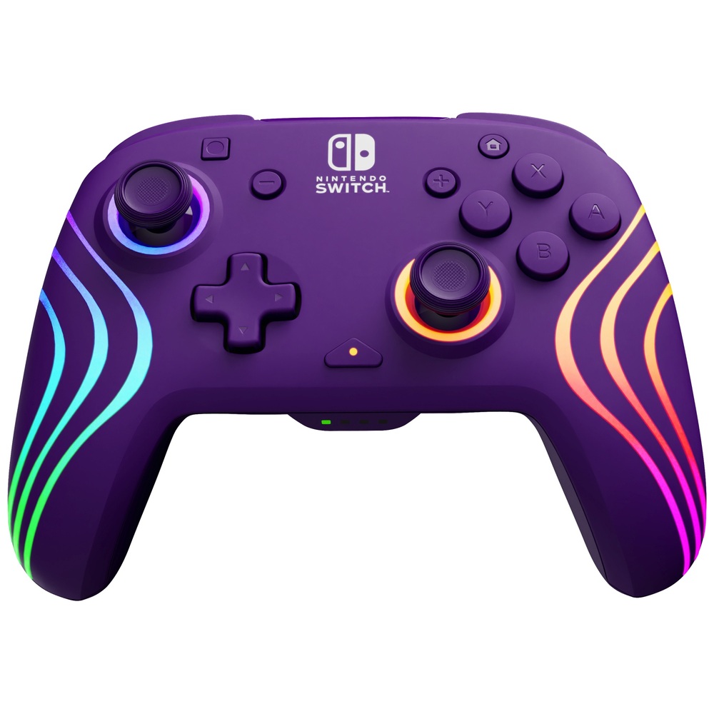 PDP Gaming Nintendo Switch Afterglow Wave Wireless Controller - Purple ...