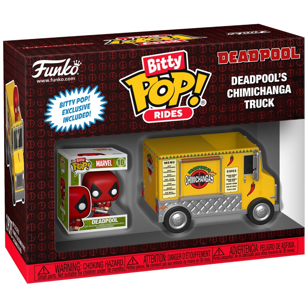 POP! Vinyl: Bitty POP Ride Marvel Deadpool's Chimichanga Truck | Smyths ...